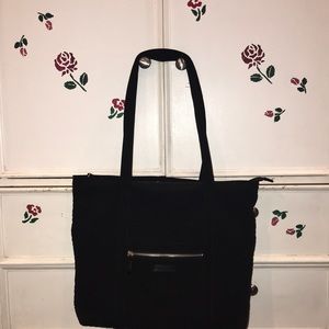Vera Bradley Black Microfiber Tote